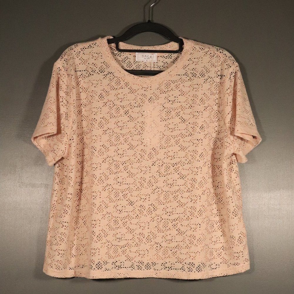 NWT Sage the Label Cream Blouse Size Medium
